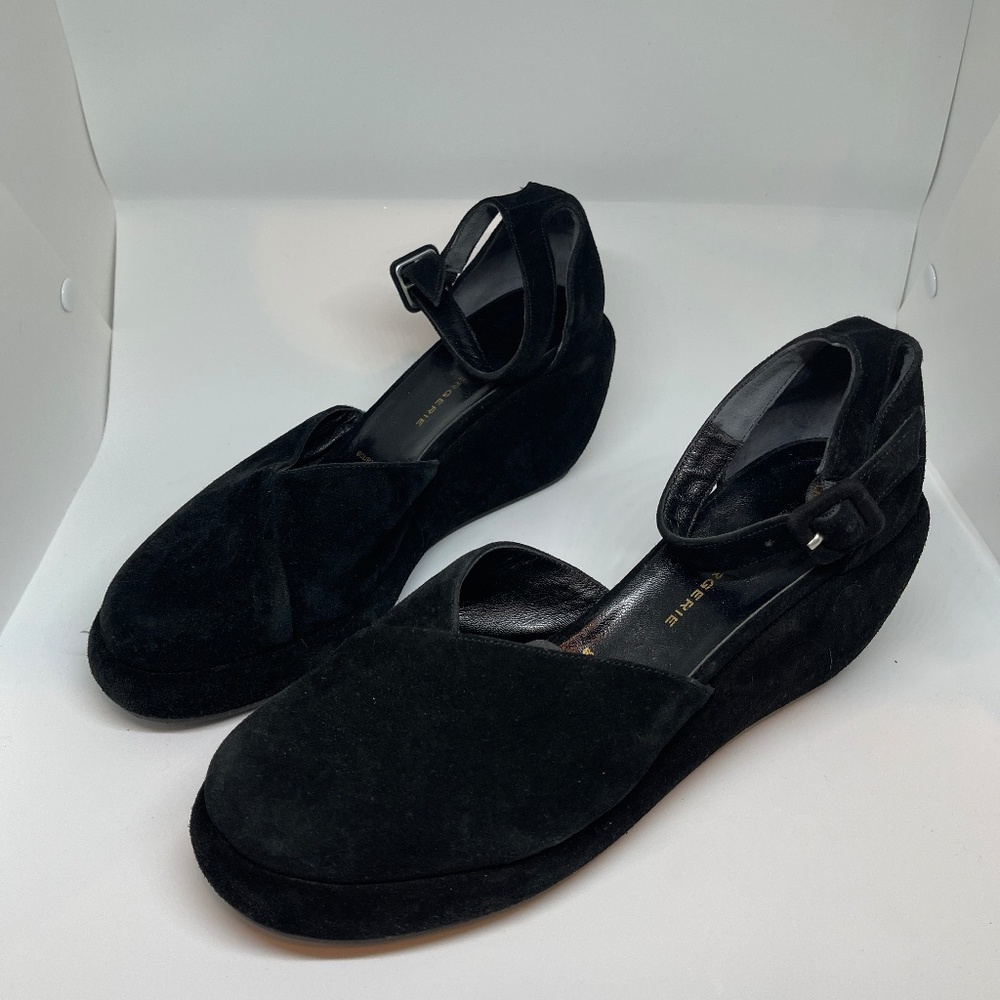 Robert Clergerie wedge suede size 8 1/2